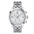 Tissot PRC 200 Silver Stainless Steel Silver Dial Chronograph Quartz Watch for Men's - T.114.417.11.037.00