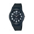 Q&Q Black Rubber Strap Black Dial Quartz Watch for Unisex - VQ50J004Y