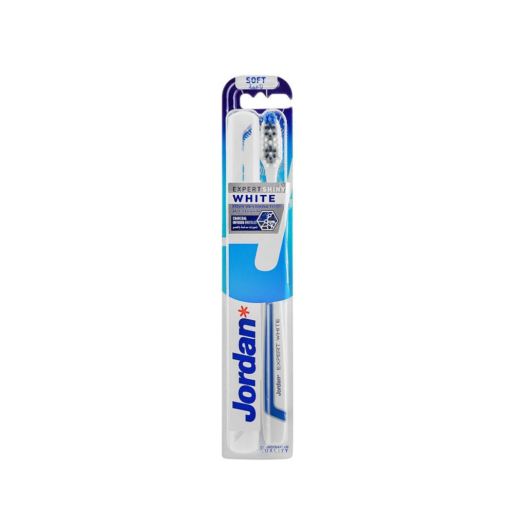 Jordan Expert Shiny White Soft Toothbrush Jordan