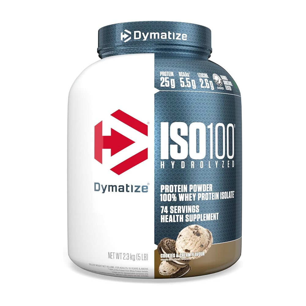 Dymatize Iso 100 Protein Powder Cookies & Cream 2.3kg 5lb - Snapcart.pk