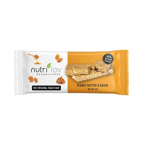 Nutri Lov Peanut Butter & Raisin Bar 45g - Snapcart.pk