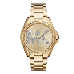 Michael Kors Bradshaw Gold Stainless Steel Gold Dial Quartz Watch for Ladies - MK6555