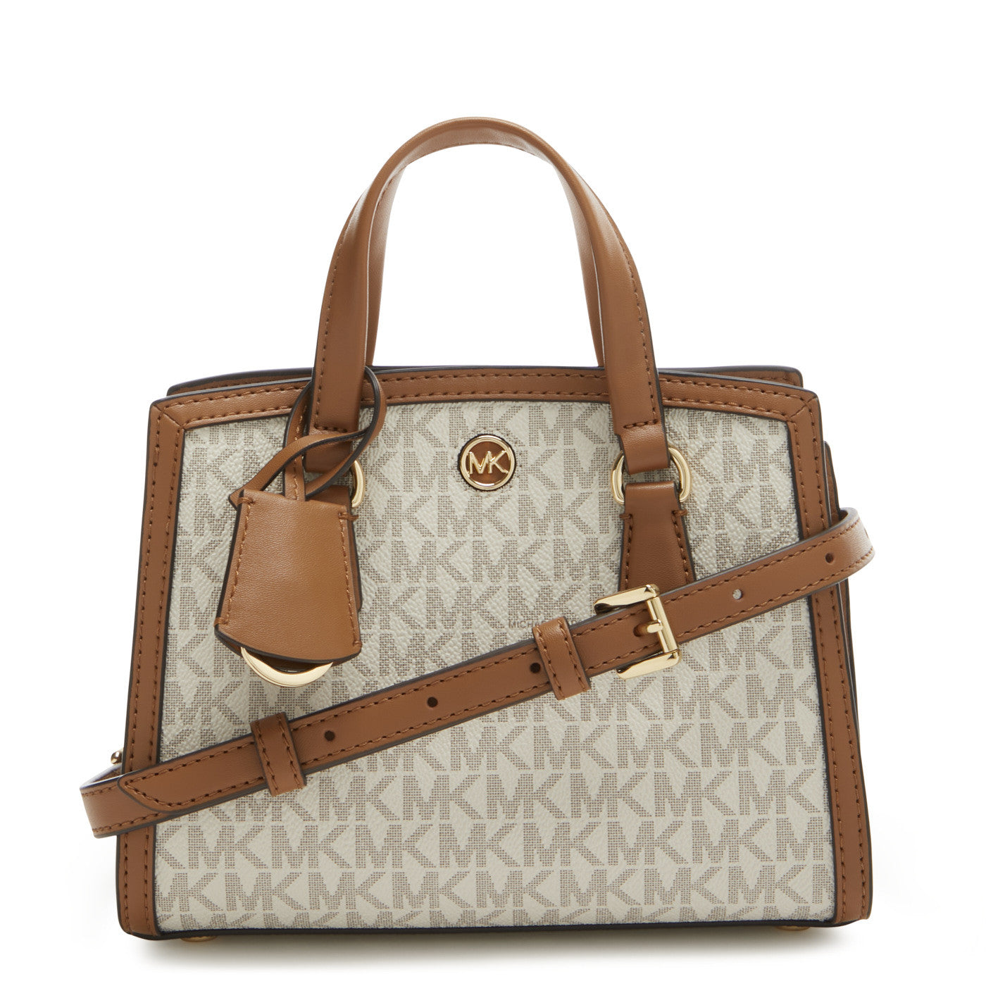 Michael Kors Chantal Extra Small Crossbody Bag - 32R3G7CCOB Vanilla / Acorn