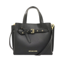 Michael Kors Emilia Small Logo Satchel In Black - 35H0GU5S1B