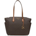 Michael Kors Marilyn Medium Logo Tote Bag In Brown/Acorn - 30S2G6AT2B