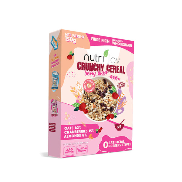 Nutri Lov Crunchy Cereal Berry Blast 150g - Snapcart.pk