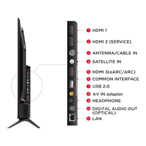 TCL TCL 108 cm (43 inches) Metallic Bezel-Less Series 4K Ultra HD Smart LED Google TV 43V6B - My Store