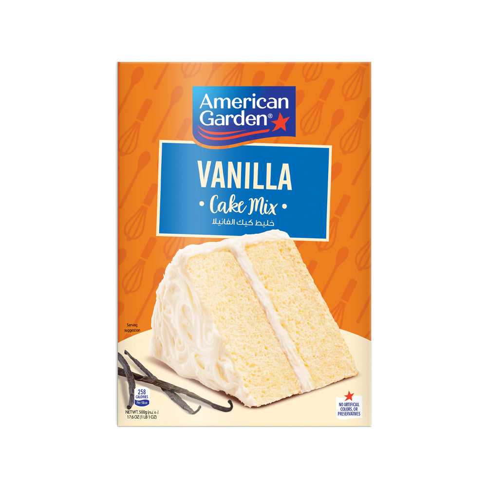 American Garden Vanilla Cake Mix 500g - Snapcart.pk