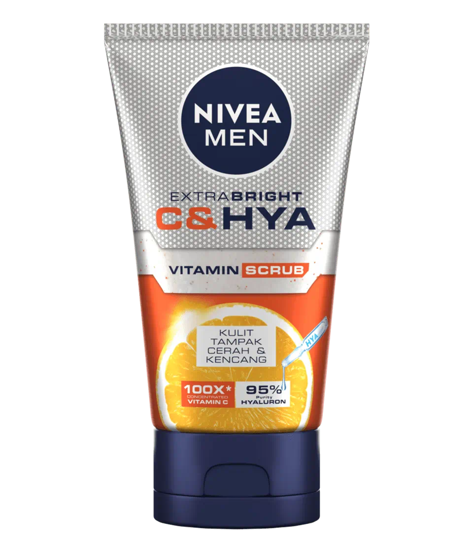 Nivea - Men Foam Extra Bright C& Hya Vitamin Scrub - 100Ml