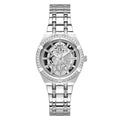 Guess Silver Stainless Steel Silver Dial Quartz Watch for Ladies - GW0604L1