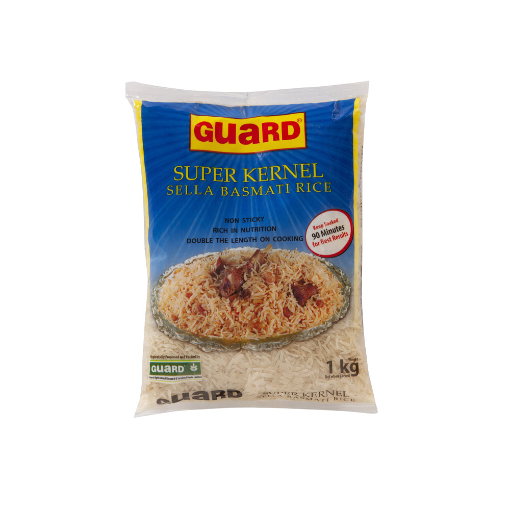 Guard Rice Super Kernal Sella Basmati 1kg - Snapcart.pk