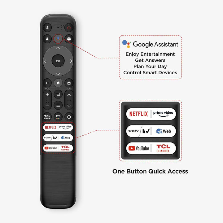 TCL 164 cm (65 inches) Metallic Bezel-Less Series 4K Ultra HD Smart LED Google TV 65V6B - My Store