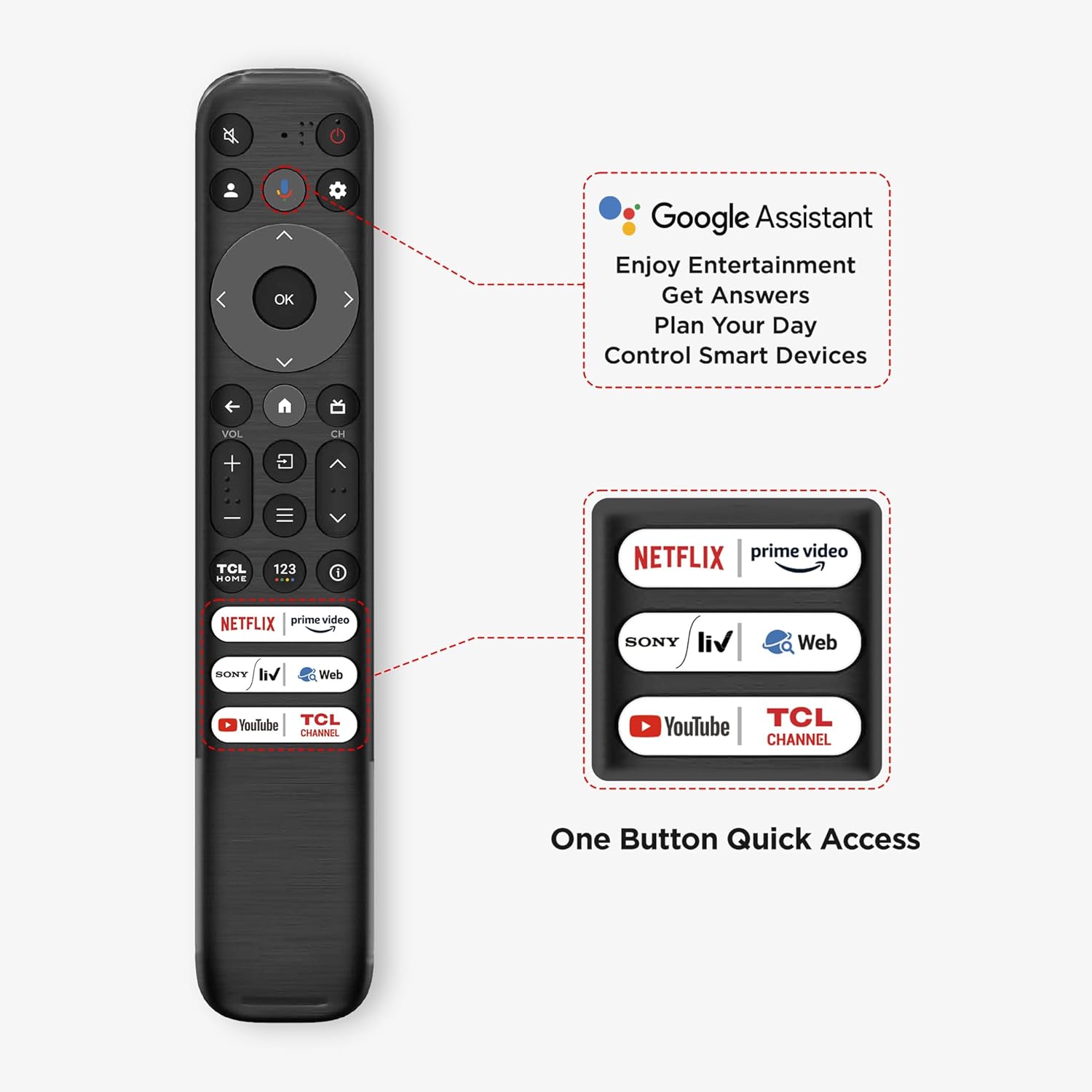 TCL TCL 108 cm (43 inches) Metallic Bezel-Less Series 4K Ultra HD Smart LED Google TV 43V6B - My Store