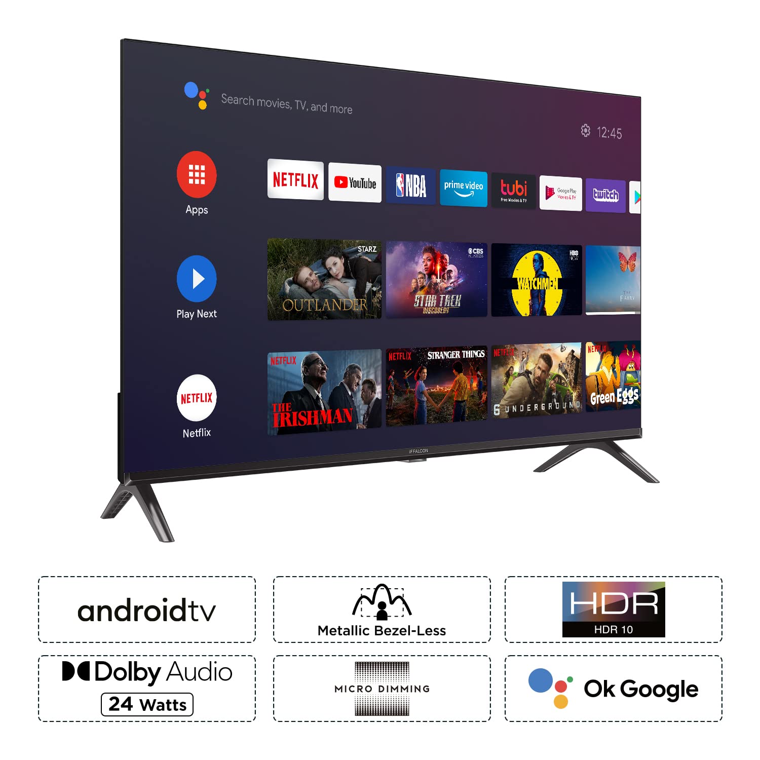 TCL iFFALCON 80.04 cm (32 inches) Bezel-Less S Series HD Ready Smart Android LED TV iFF32S53 - My Store