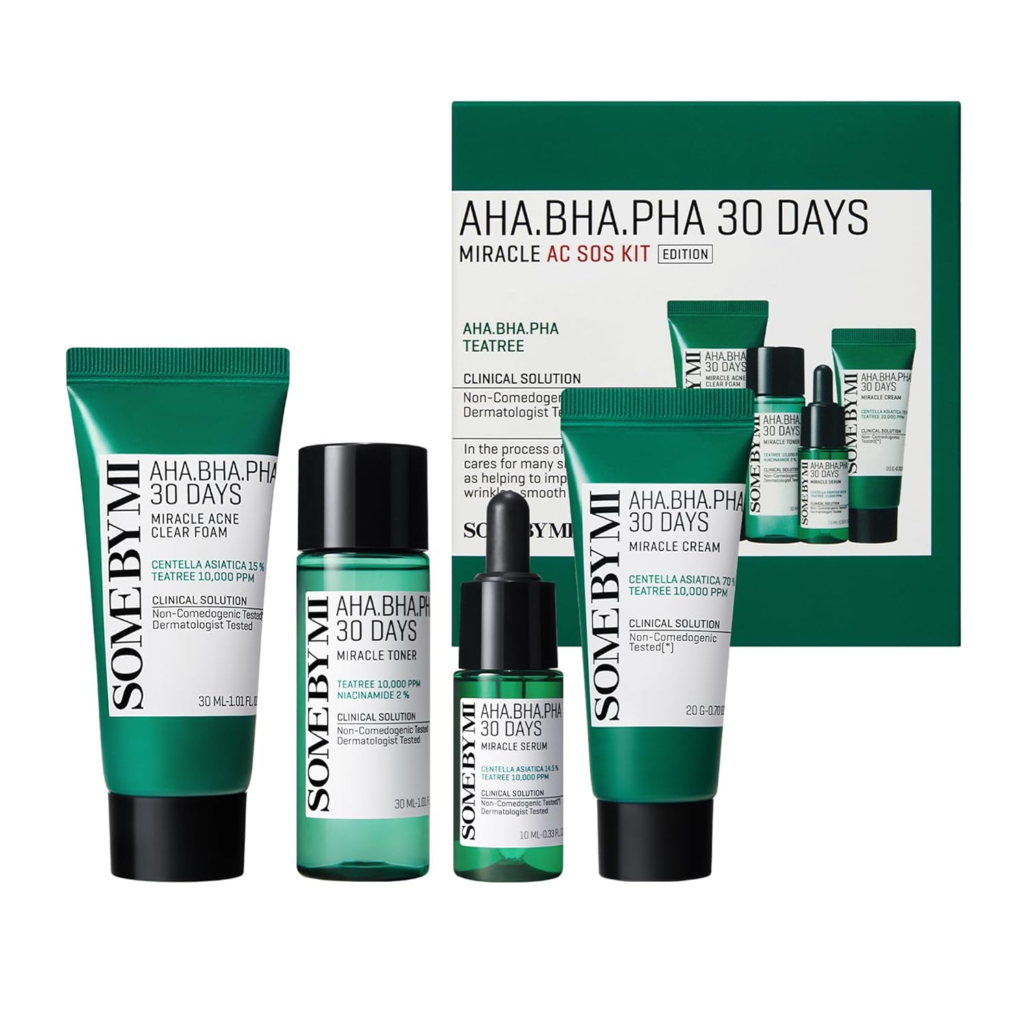 Some By Mi AHA BHA PHA 30 Days Miracle Ac Sos 4 Piecs Set