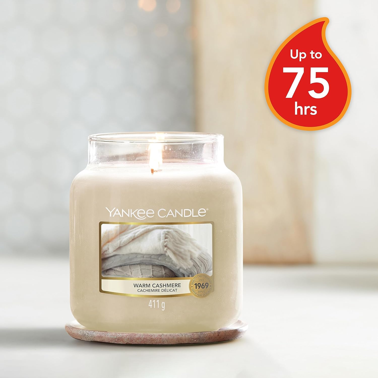 Yankee Candles Classic Medium Jar Warm Cashmere 411
G