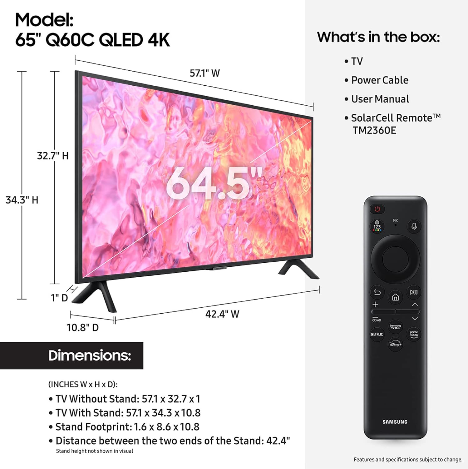 Samsung Smart 4K QLED TV 65inch QA65Q60C - My Store