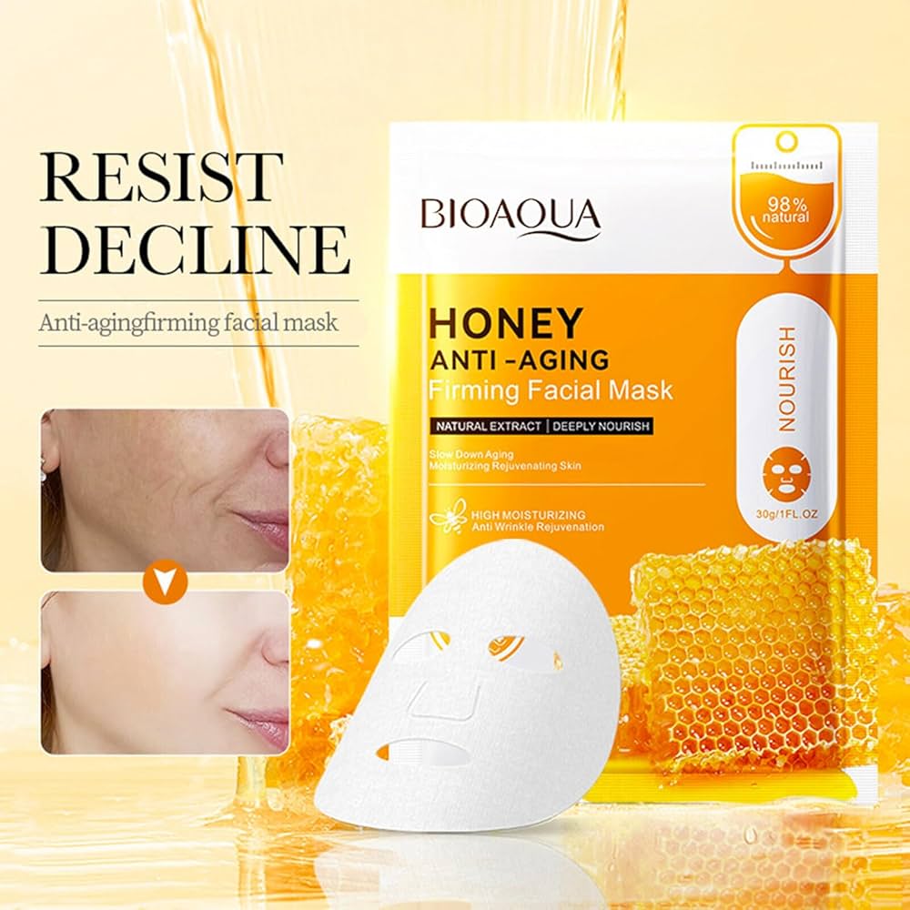 Bioaqua Honey Anti - Aging Firming Facial Mask 25G - 1 PC