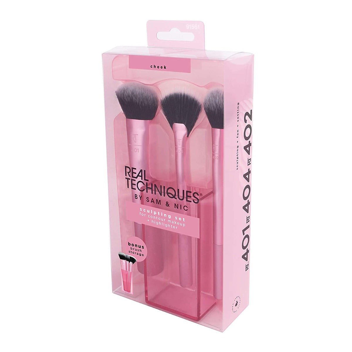 Real Techniques Sculpting Brush Set Pink 3Pieces