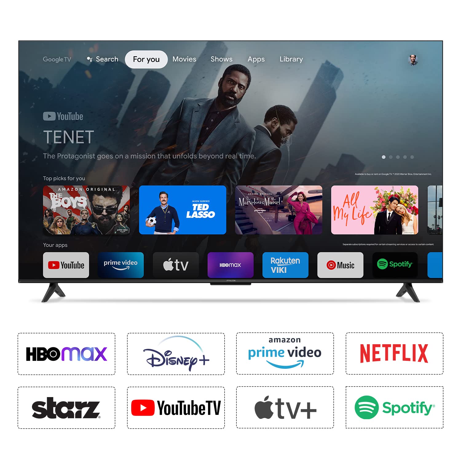 TCL iFFALCON 138.7 cm (55 inches) 4K Ultra HD Smart LED Google TV iFF55U62 - My Store