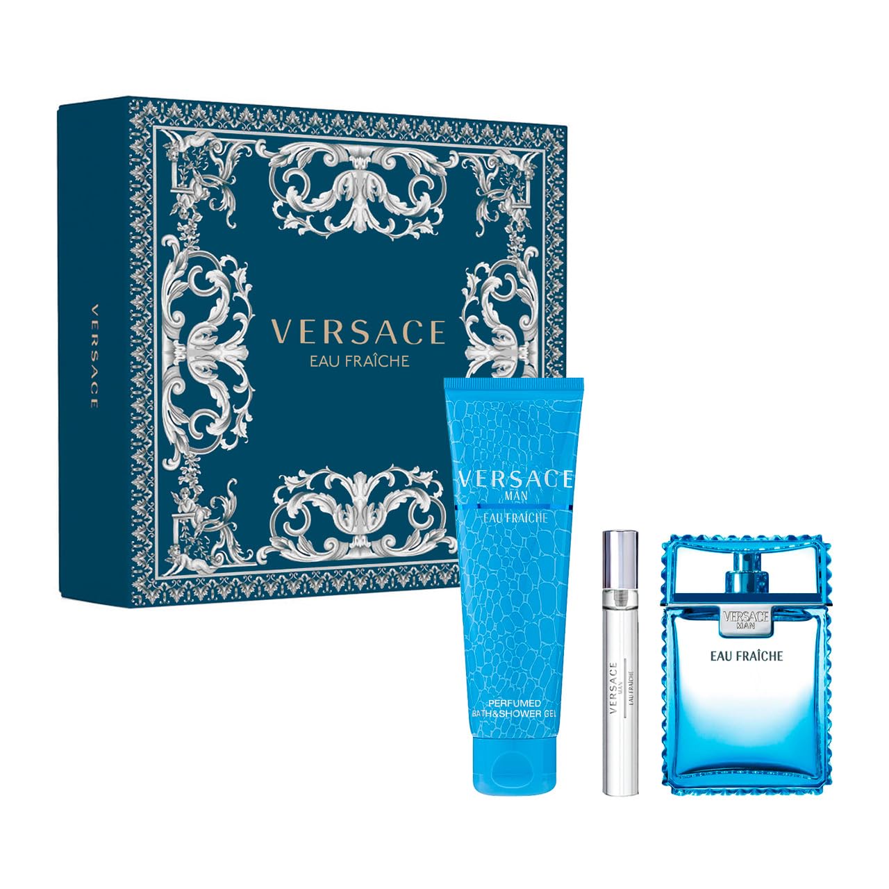 Versace Eau Fraiche Men Set EDT 100Ml+EDT 10Ml+B&SG 150Ml