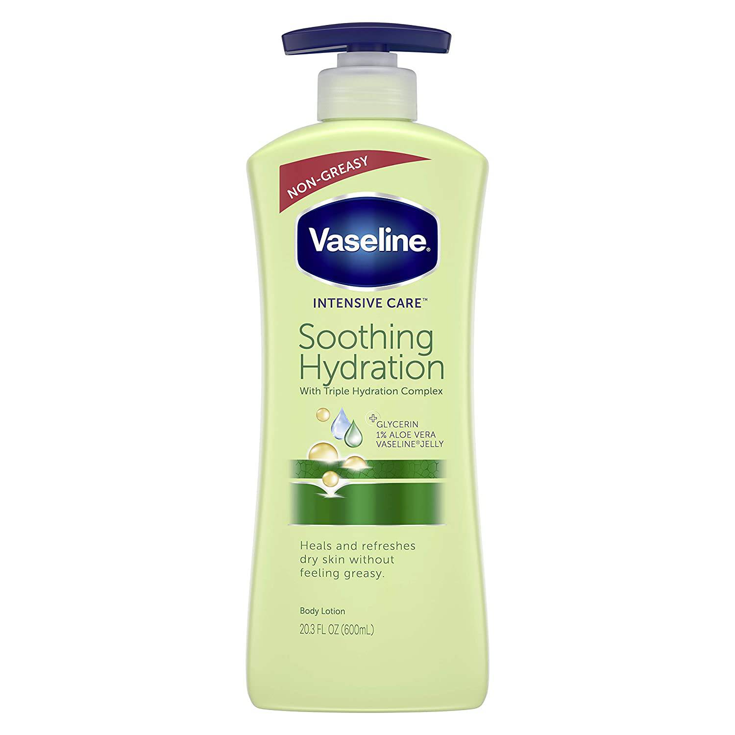 Vaseline Body Lotion Intensive Care Aloe Soothing Hydration 20.3Oz/600Ml(Usa) - My Store