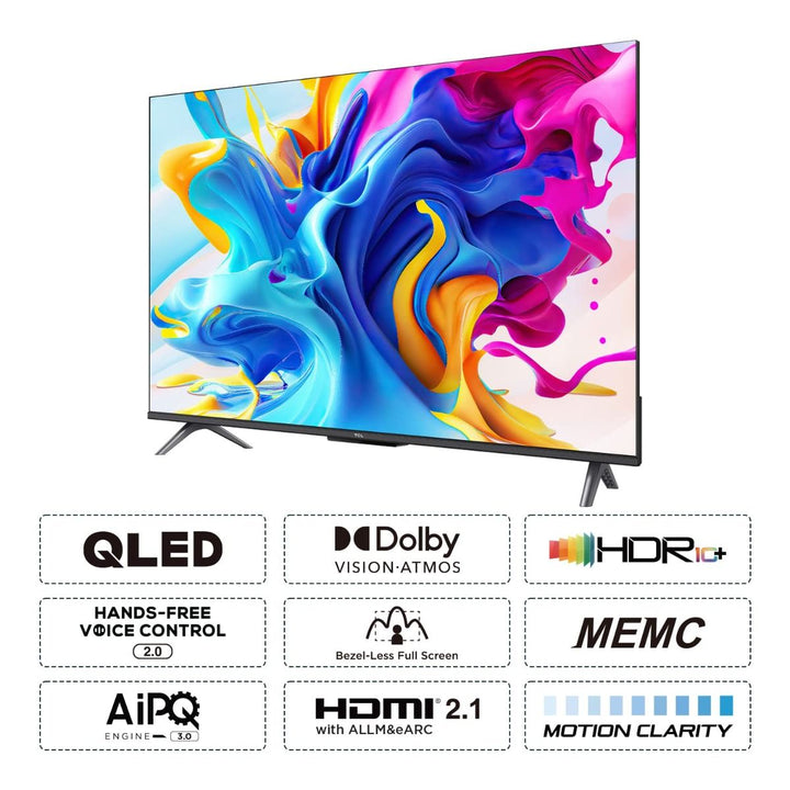 TCL 43 inches 4K Ultra HD Smart QLED Google TV 43C645 - My Store