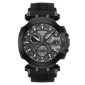 Tissot T-Race Black Silicone Strap Black Dial Chronograph Quartz Watch for Gents - T115.417.37.061.03