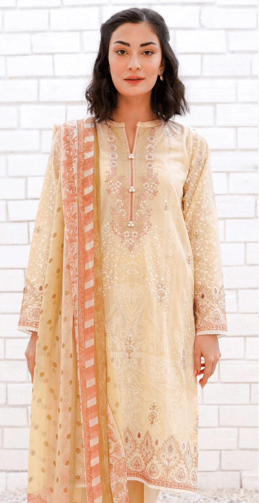zellbury Embroidered Shirt Shalwar Dupatta  Textured Suit 3 piece vol.4