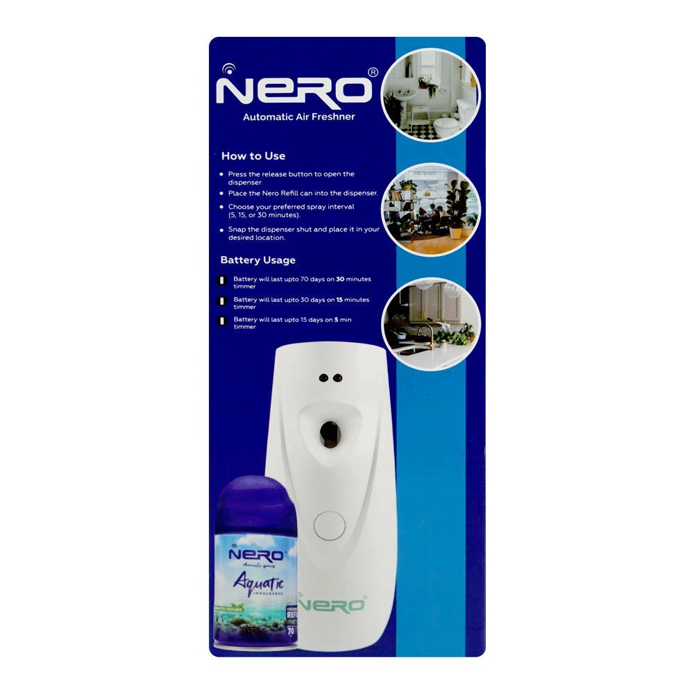 Nero Automatic Air Freshener Aquatic Dispenser Machine