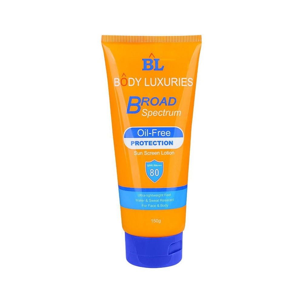 Body Luxuries Broad Spectrum Oil Free Sun Screen Lotion 150g - Snapcart.pk