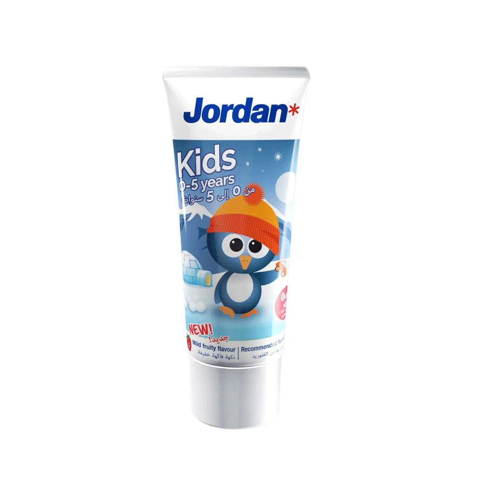 Jordan Kids 0-5 Years Mild Fruity Toothpaste 50ml Jordan