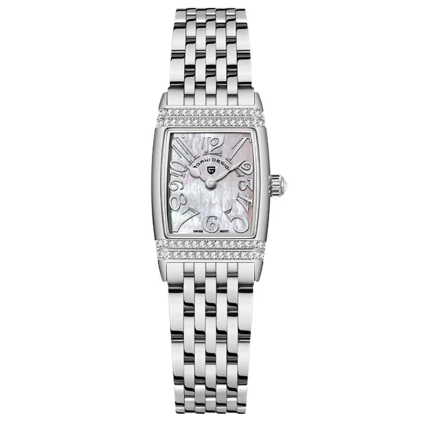 Pagani Design  Silver Stainless Steel Grey Dial Quartz Watch for Ladies - PD-1737L