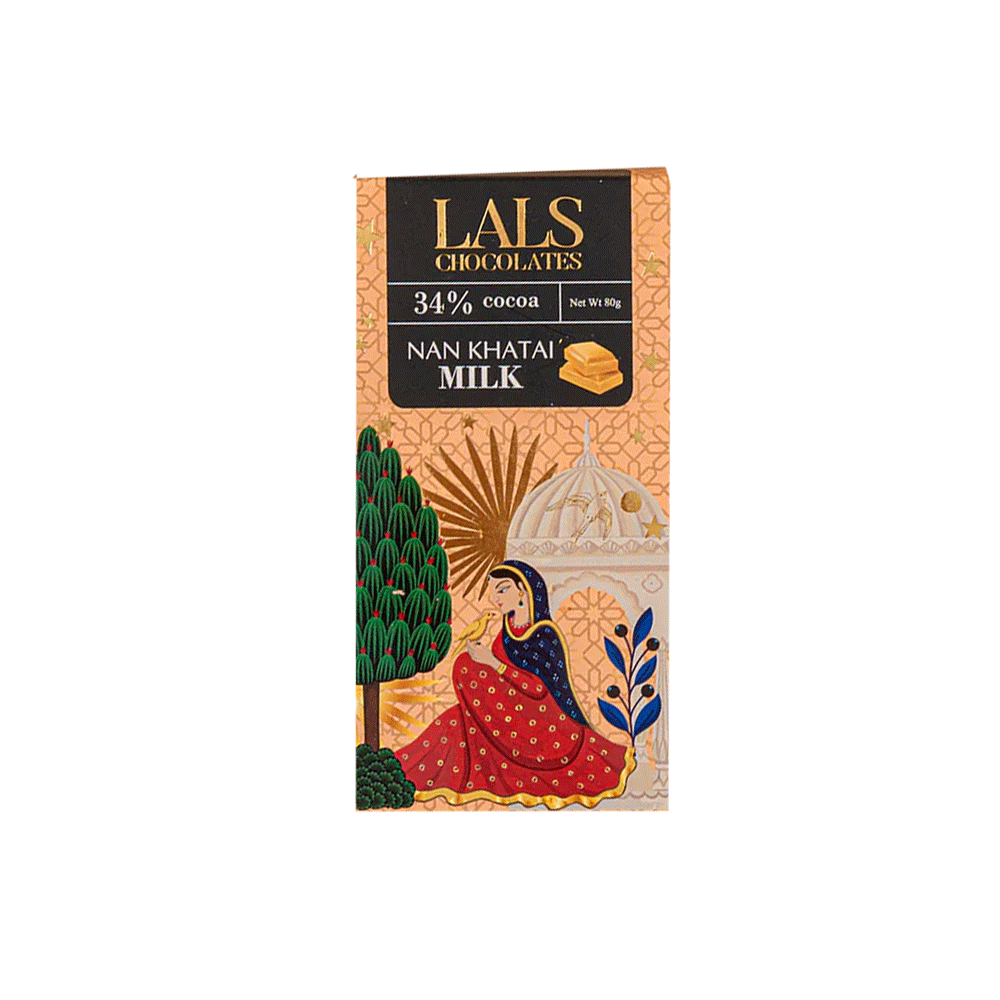 Lals Nan Khatai Milk 34% Cocoa Chocolate 80g - Snapcart.pk