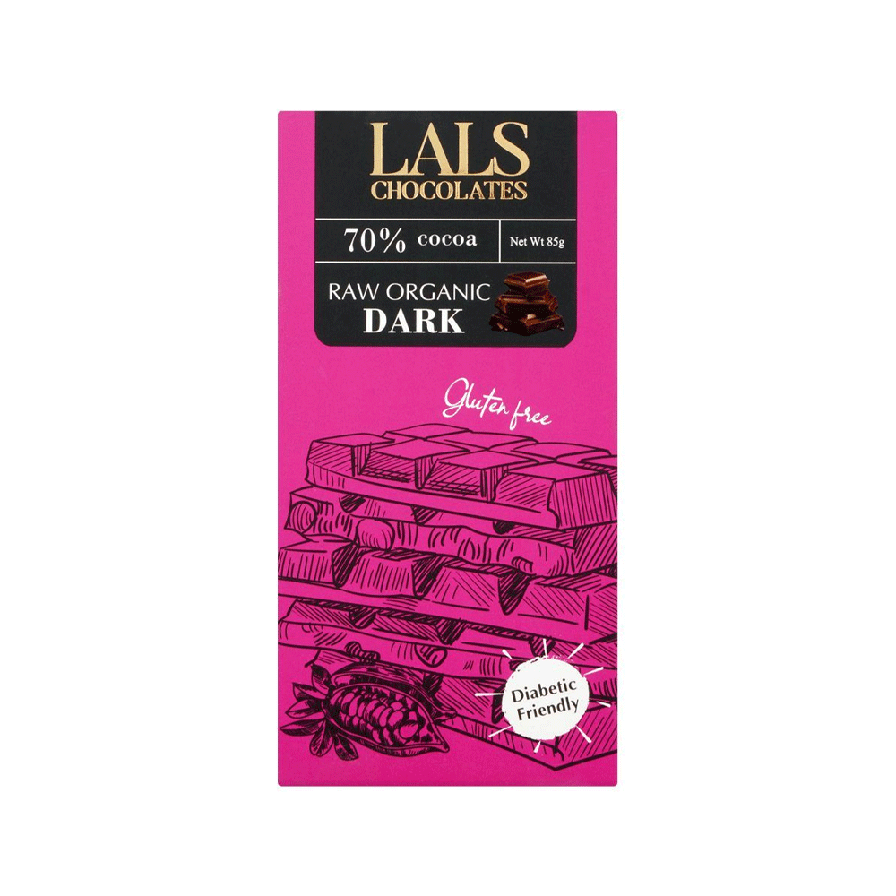 Lals Intense Dark 70% Cocoa Chocolate 85g - Snapcart.pk