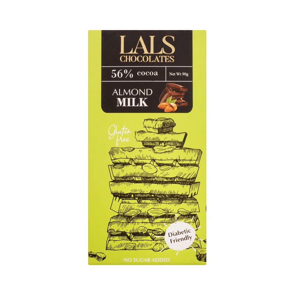 Lals Almond Milk 36% Cocoa Chocolate 90g - Snapcart.pk