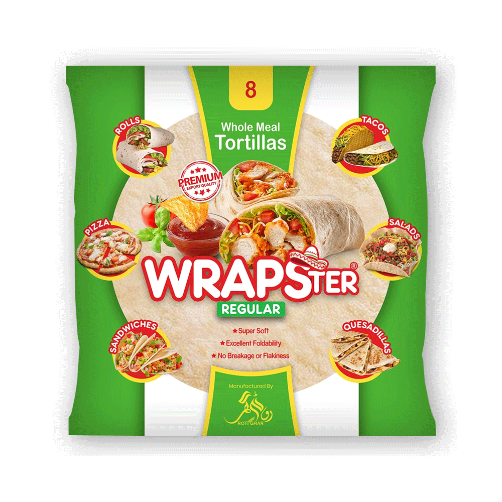 Wrapster Wholemeal Tortillas 8pcs