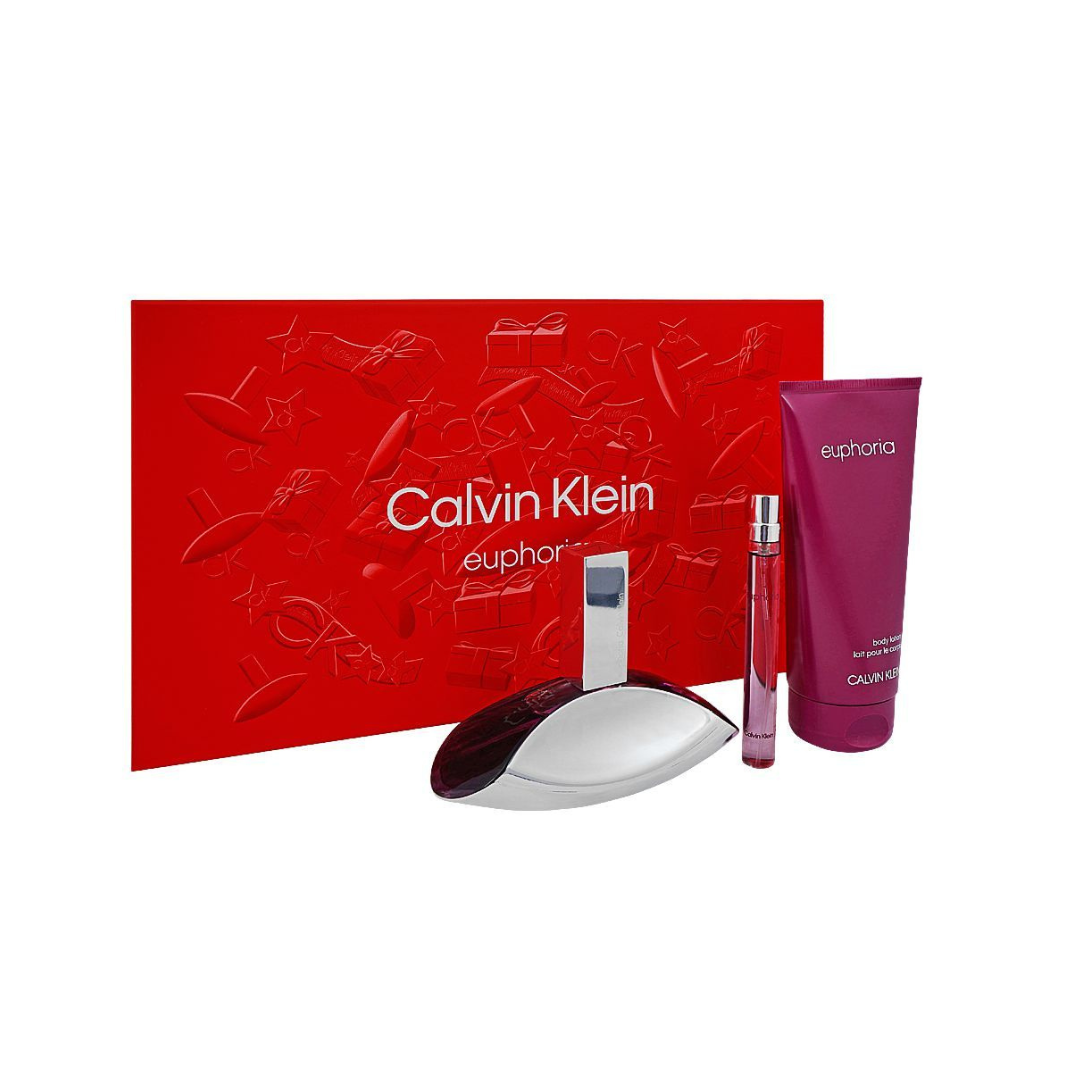 Calvin Klein Euphoria For Women Set EDP 100Ml+EDP 10Ml+Body Lotion 200Ml