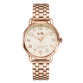 Coach Delancey Rose Gold Stainless Steel White Dial Quartz Watch for Ladies - 14502262