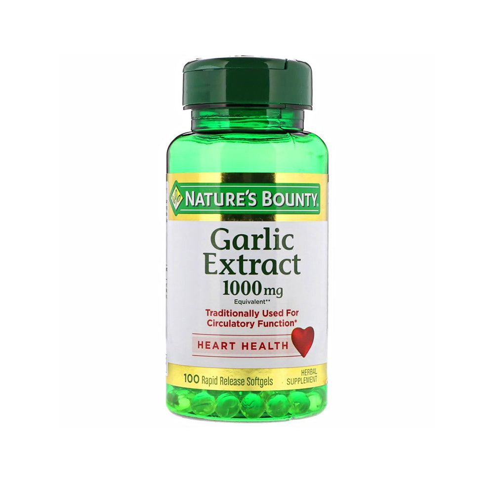 Natures Bounty Garlic Extract 1000mg 100s - Snapcart.pk