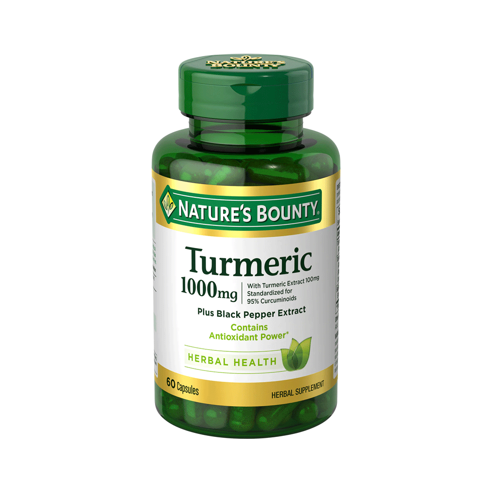 Natures Bounty Turmeric 1000mg Cap 60s - Snapcart.pk