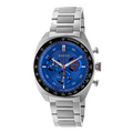 Gucci Interlocking Silver Stainless Steel Blue Dial Chronograph Quartz Watch for Gents - YA142317