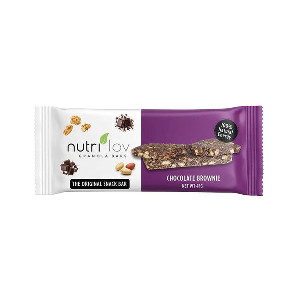 Nutrilov Chocolate Brownie Bar 45g - Snapcart.pk