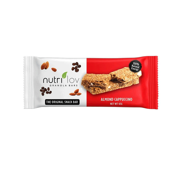 Nutrilov Almond Cappuccino Granola Bar 6 X 45g - Snapcart.pk
