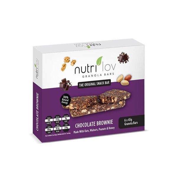 Nutrilov Chocolate Browine Granola Bars 6 X 45g - Snapcart.pk