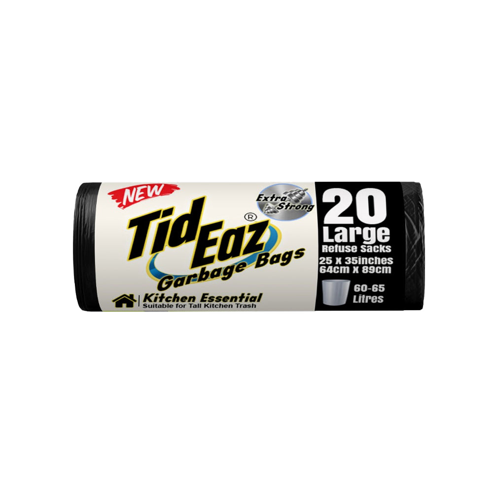 Tid Eaz Kitchen Essential Garbage Bags Large 20s - Snapcart.pk