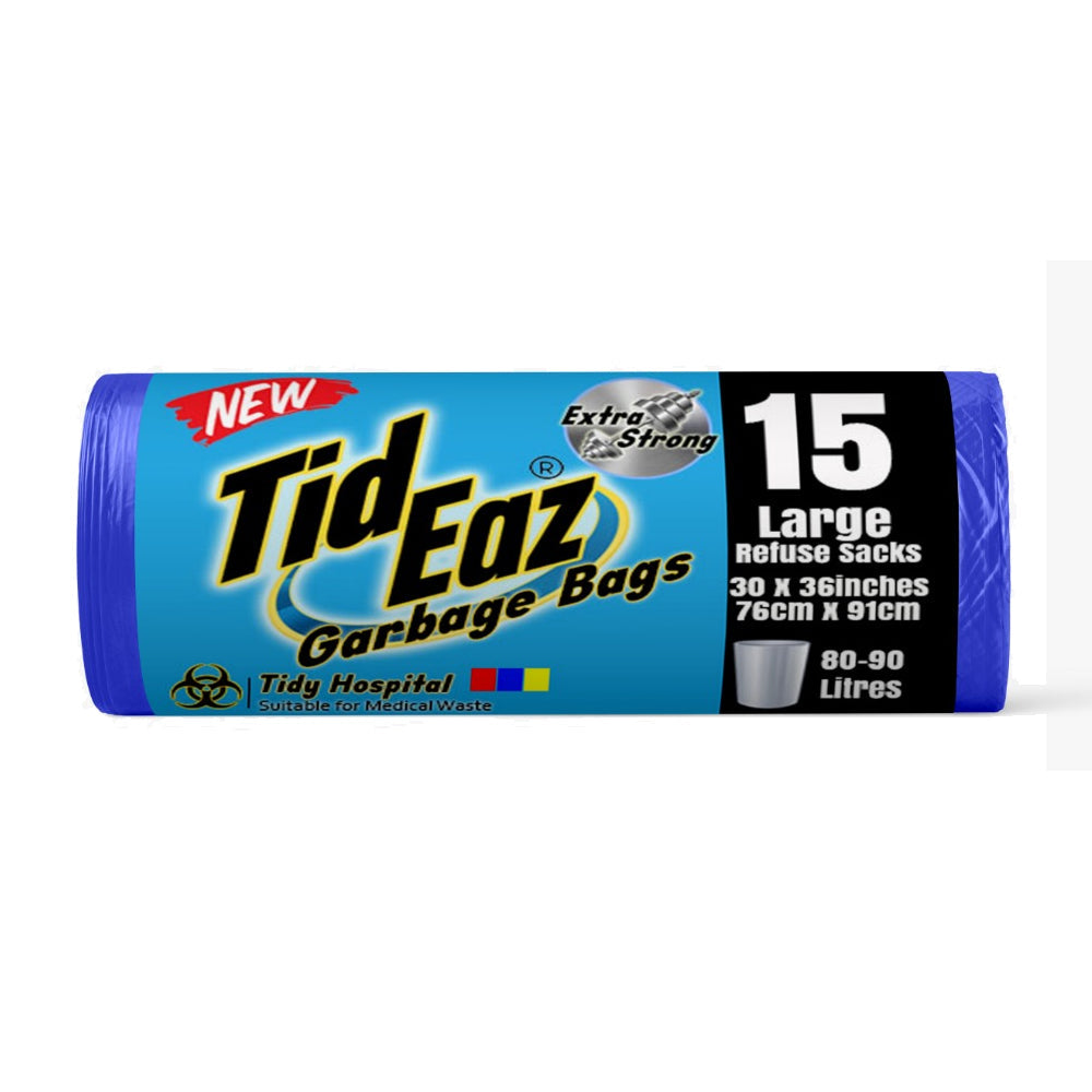 Tid Eaz Tidy Hospital Garbage Bags Large 15s - Snapcart.pk