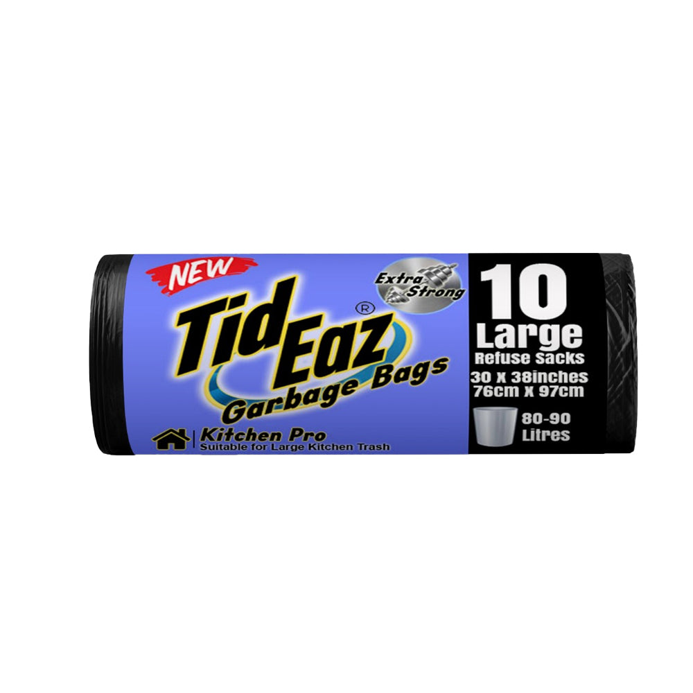 Tid Eaz Kitchen Pro Garbage Bags Large 10s