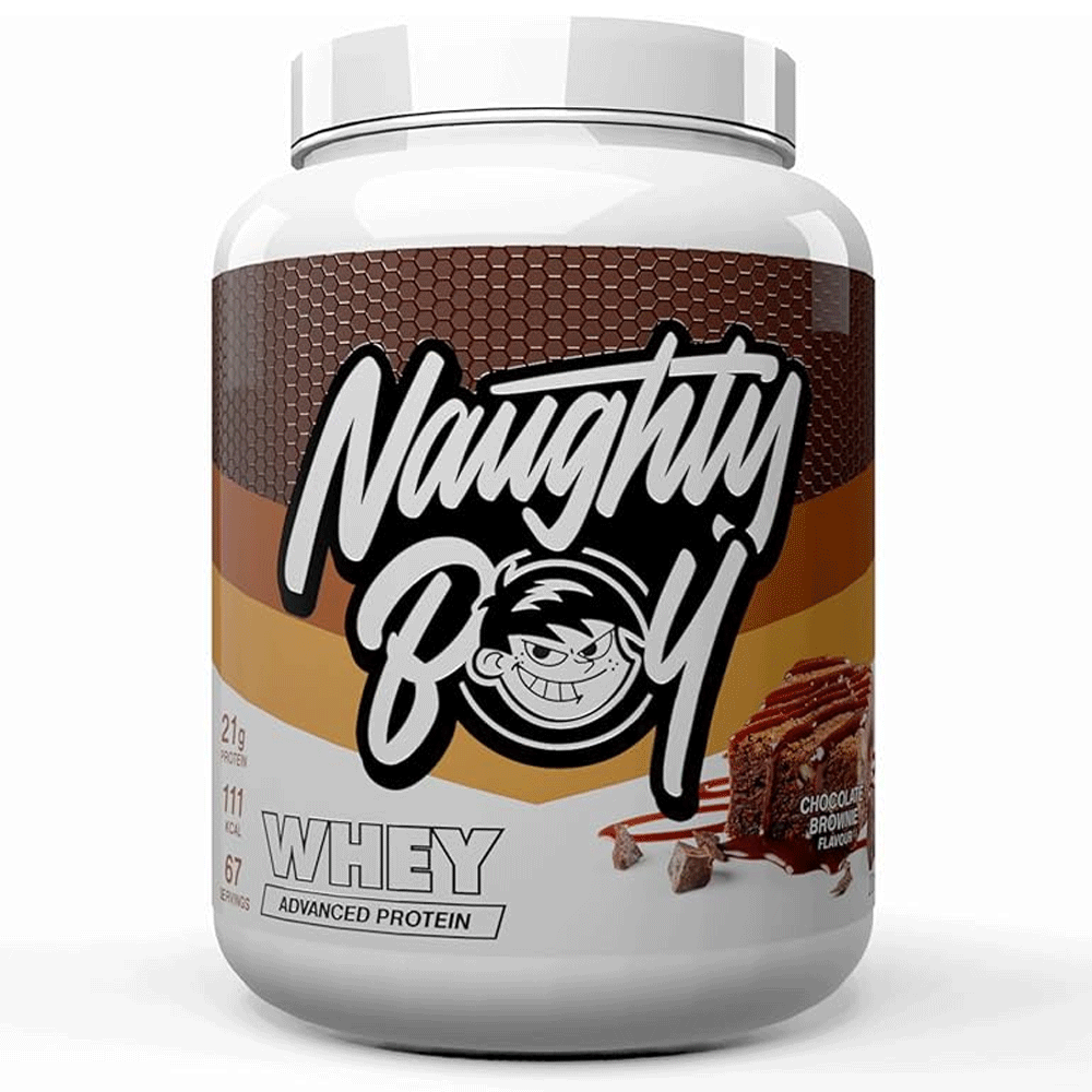 Naughty Boy Whey Premium Protein Chocolate Brownie 900g 30 Servings