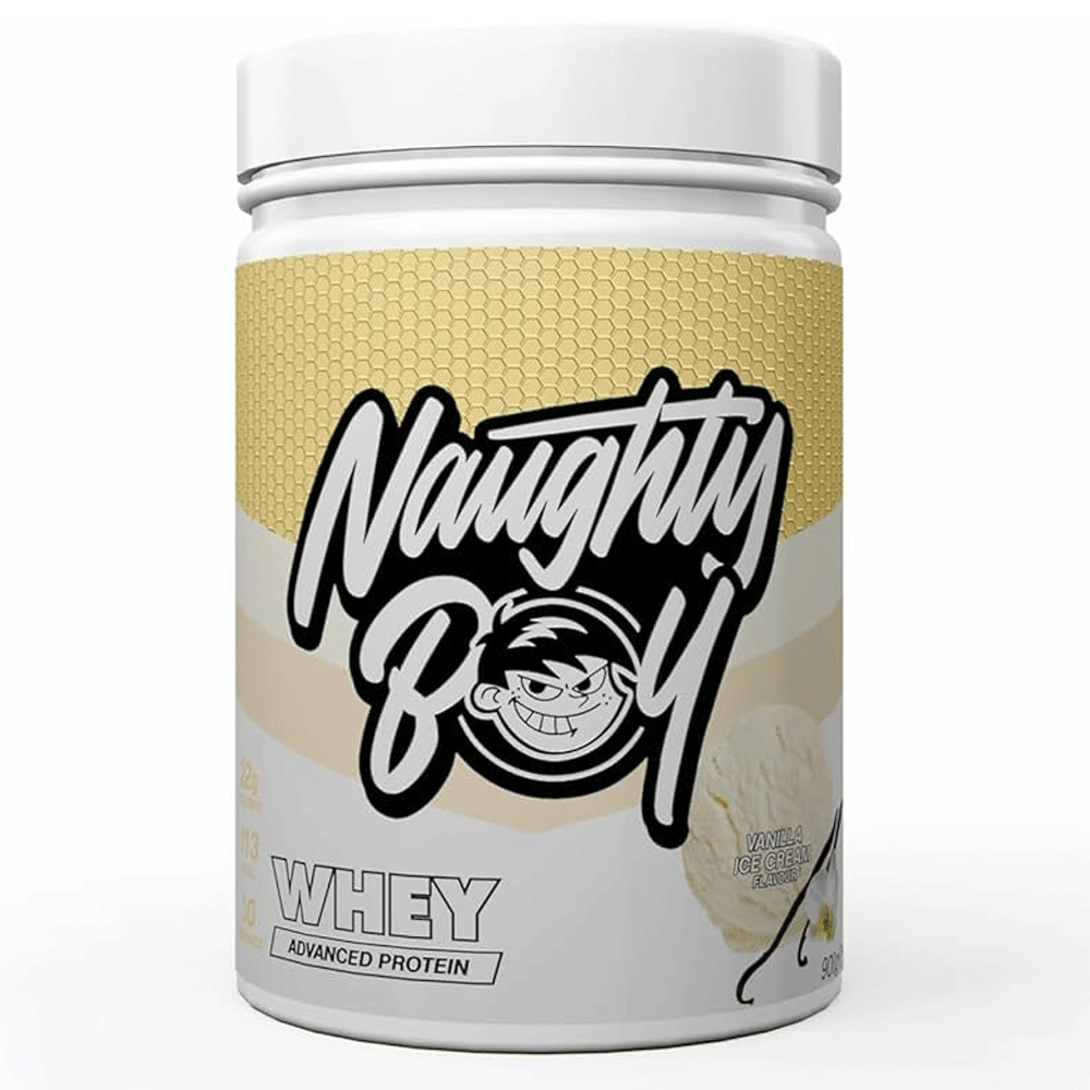 Naughty Boy Whey Premium Protein Vanilla Ice Cream 900g 30 Servings